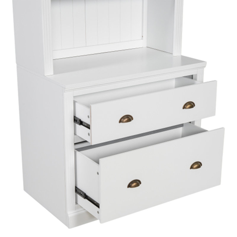 83.4"Tall Bookshelf with LED Lighting