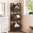 3-Tier Industrial Basket Stand with Angled Baskets