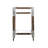 Metal and Solid Wood Bar Cart
