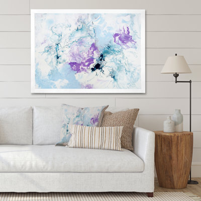 Violet And Blue Liquid Art Waves " Violet And Blue Liquid Art Waves "