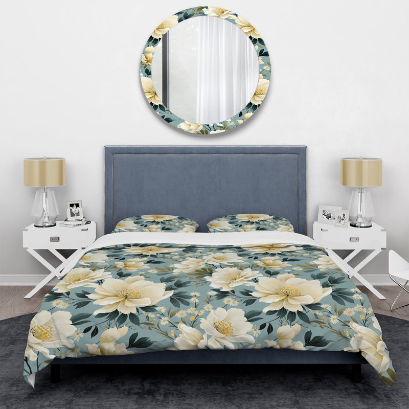 Ensemble de housse de couette Subdued Oasis Boho, Housse de couette pour très grand lit et 2 très