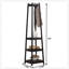 Portemanteaux en bois espresso avec tablettes de rangement à 3 niveaux Vassen-687096463