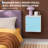 Metal Cube Storage Cabinet with Magnetic Single Door Wall Mount