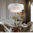 4 - Light Dimmable Drum Chandelier