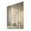 Minimalisme hivers, fenêtre, oasis, art mural en bois minimalisme sur bois de pin naturel-1128656838