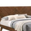 Grand lit Soer, tête de lit haute à chevrons, bois massif brun noyer-98890721-98890720
