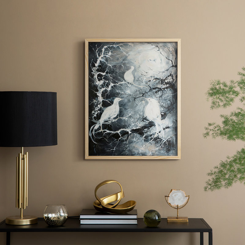 ANIMALS Series XIII, reproduction encadrée - bois massif, H 11 po x l 9 po, Naturel