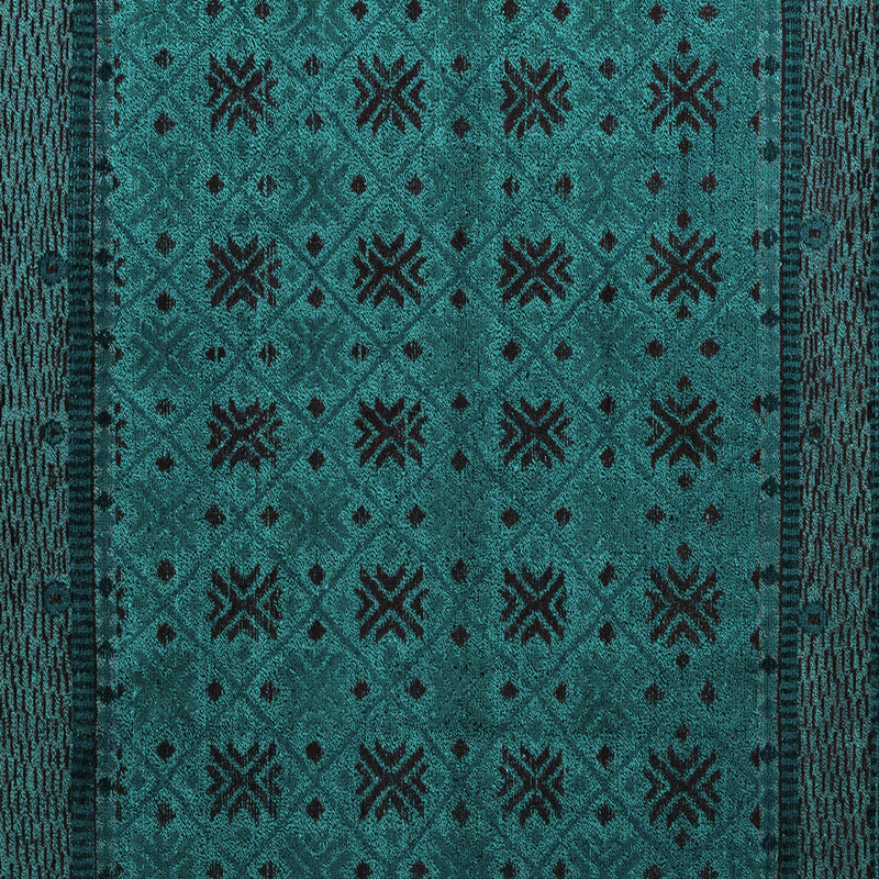 Jacleen Washable Geometric Indoor Rug, Square 5'