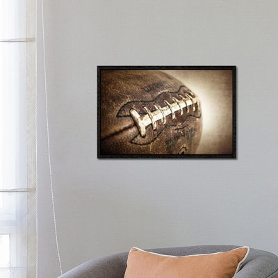 Football Vintage 1 Piece Wall Art on Canvas