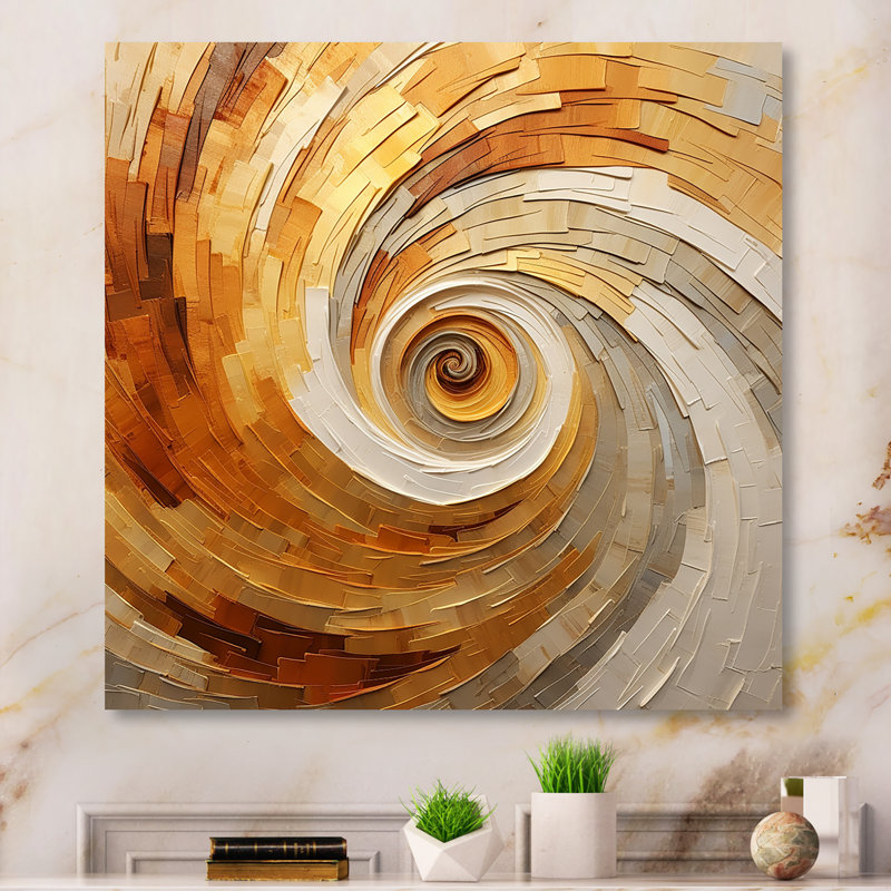 Midhurst - Spirales abstraites en métal, art mural, H 36 po x l 36 po x P 1,5 po