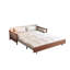 Canapé-lit standard en rotin beige et blanc-117167585