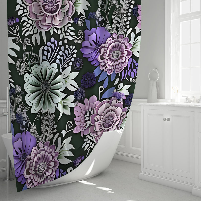 Rideau de douche Tyrel, H 72 po x l 70 po