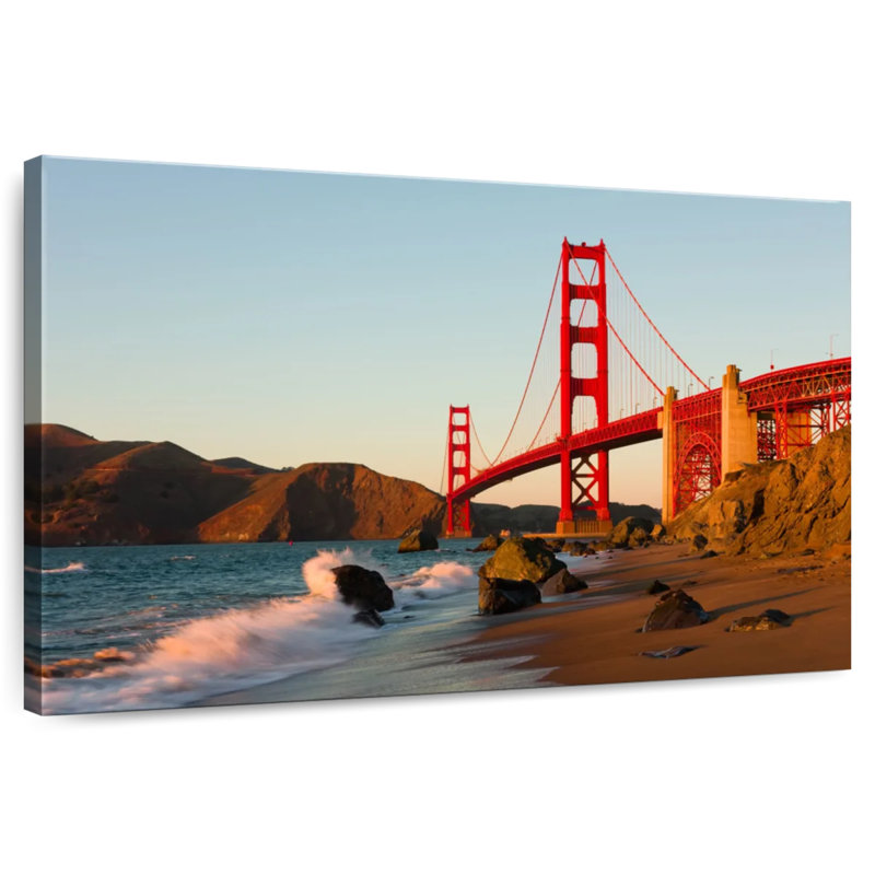 Lilie au coucher du soleil au Golden Gate, H 8 po x l 12 po