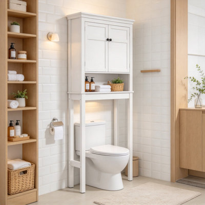 Freestanding Over the Toilet Storage