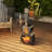 Guitar Shaped Fire Pit, Outdoor Wood-Burning Chiminea