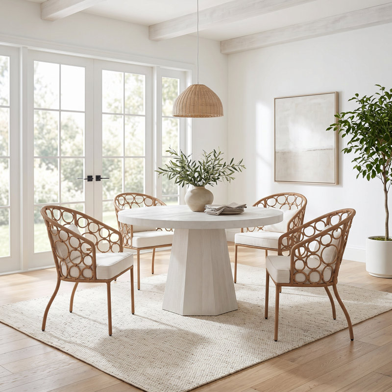 5 - Piece Extendable Solid Wood Dining Set