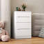 Dressing Table (Makeup Vanity)  - 3 In 1 Vanity Desk (Makeup Vanity) With Open Top Mirror,Small Make Up Makeup Vanity  With Visible Glass Desktop,Compact Makeup Makeup Vanity  With 3 Drawers,, For Bedroom