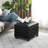  Rectangle Faux Leather Storage Ottoman with Casters-413741686