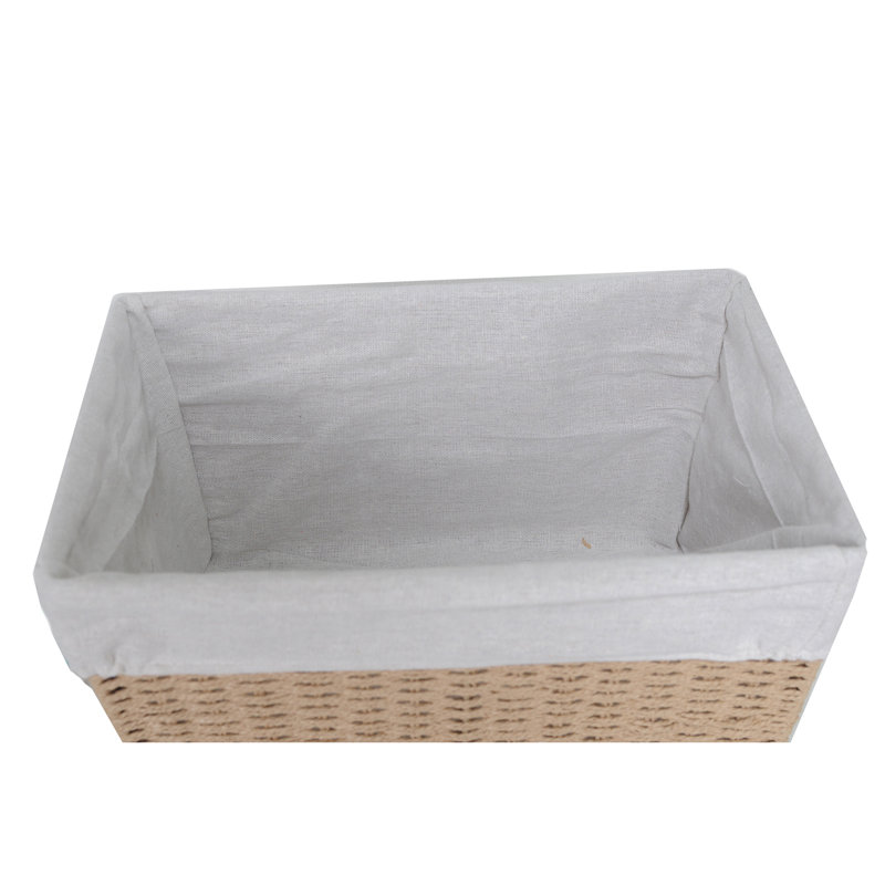 Ensemble de 3 paniers de rangement en papier