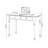 White Rectangular Solid Wood Writing desk with drawers desk-626360908