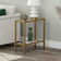 Table d'appoint rectangulaire avec tablette en miroir Hera