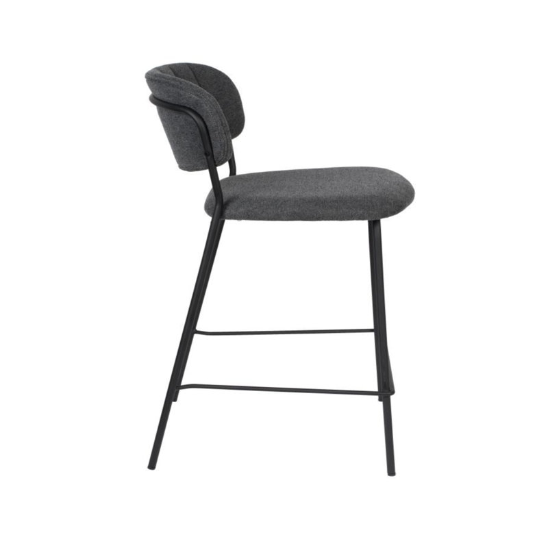 Jolien 26'' Counter Stool, Dark Gray, Black