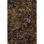 Tapis en polyester à poils longs noir et brun tissé à la main Raminez-124911297-25123672
