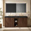 GALAN 72F" Winston Walnut Bathroom Vanity with Sink, Large Storage Freestanding Bathroom Vanity for Modern Bathroom, One-Piece Black Sink Basin without Drain and Faucet, LTL