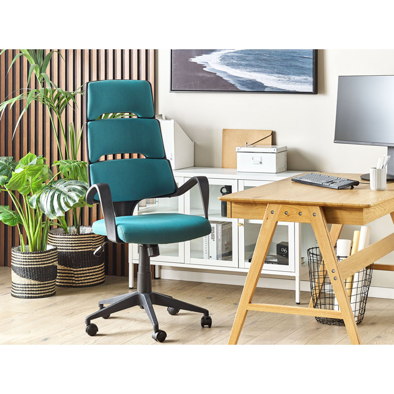 Ivy Bronx Office Chair, Teal, Black