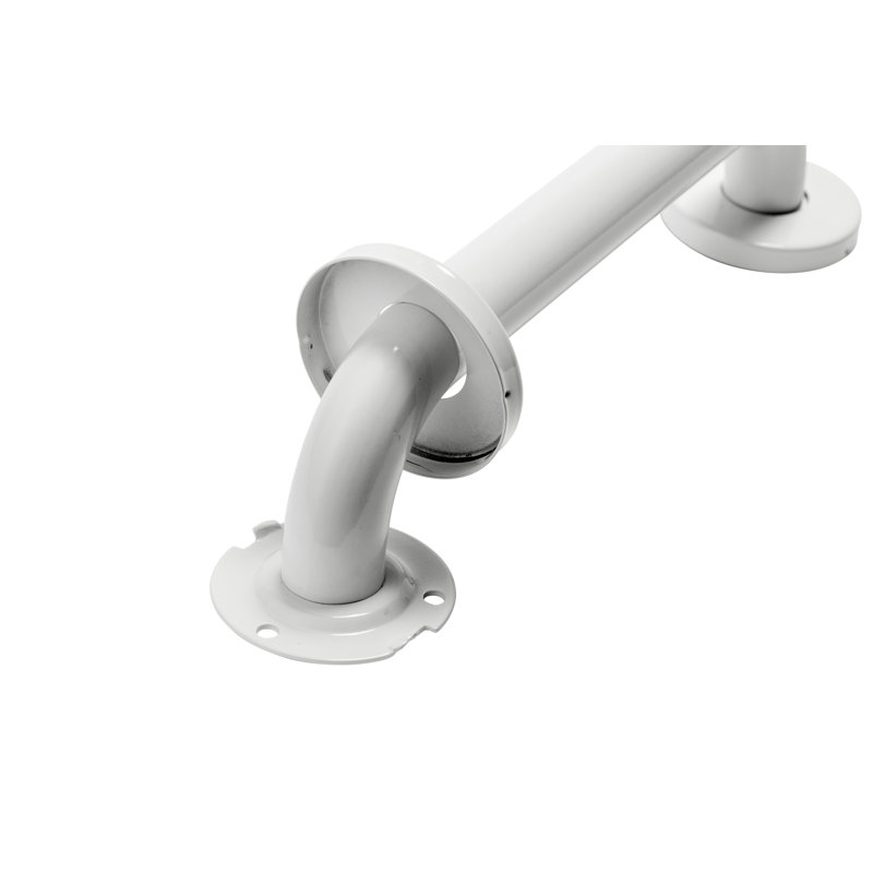 30cm Straight Grab Bar, White