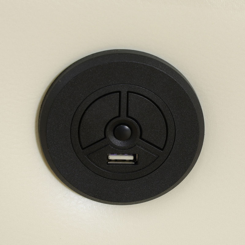 Ensemble de canapés inclinables électriques Wemo 3 pièces en cuir blanc cassé avec éclairage DEL, chargeur sans fil, porte-gobelets et console centrale