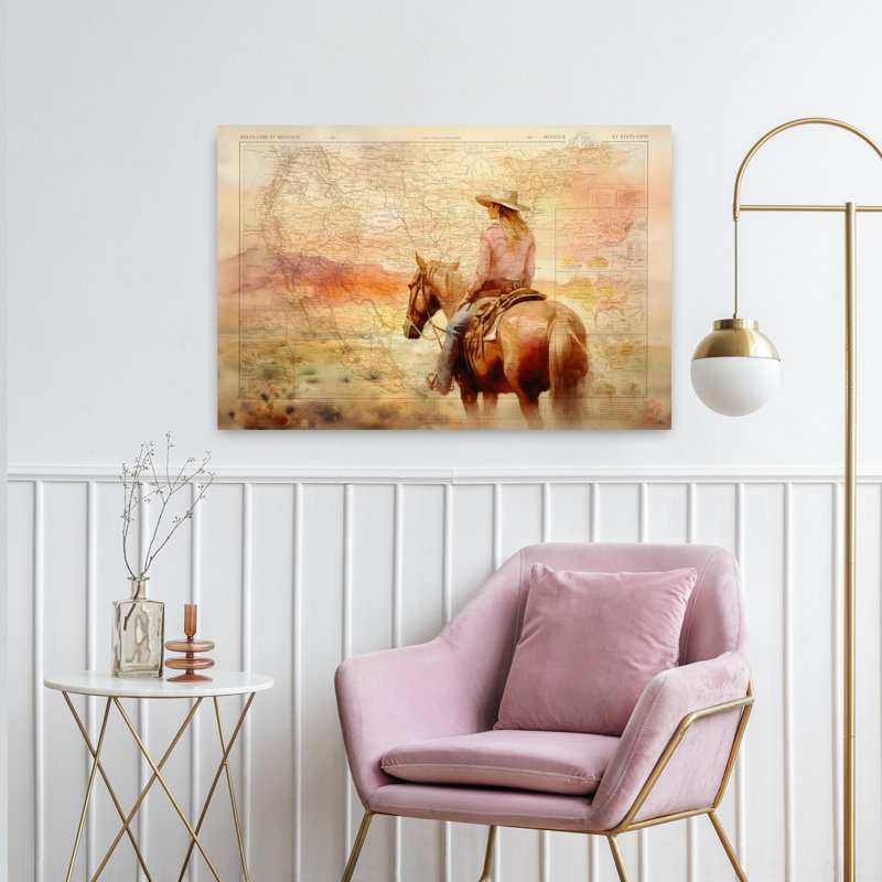 Art contemporain cheval contemporain, H 24 po x l 36 po