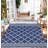 Waterproof Outdoor Plastic Straw Rug – Modern Geometric Patio, Camping & RV Mat with Portable Bag and 4 Stakes-1555748053