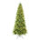 Arbre de Noël mince de 4 pi avec 150 lumières DEL blanc chaud - 424 pointes en PE + PVC, conception à charnières peu encombrante, installation facile, support en métal robuste - Arbre à crayons réaliste pour les petits espaces