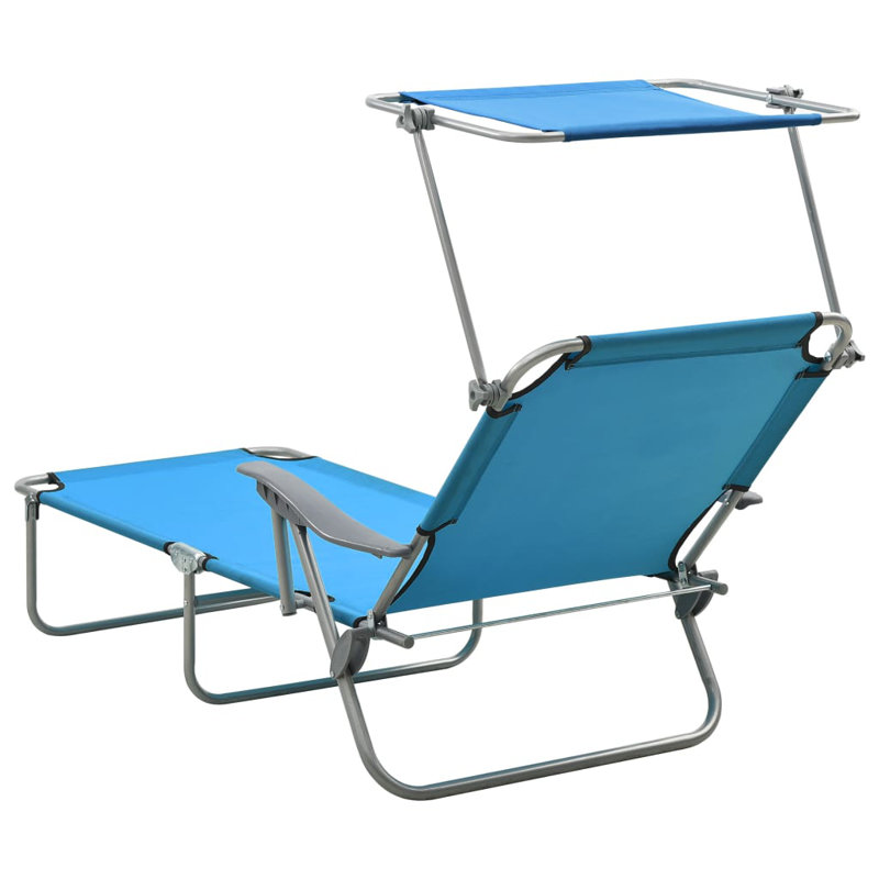 Ather 28.6" Long Single Chaise, Blue