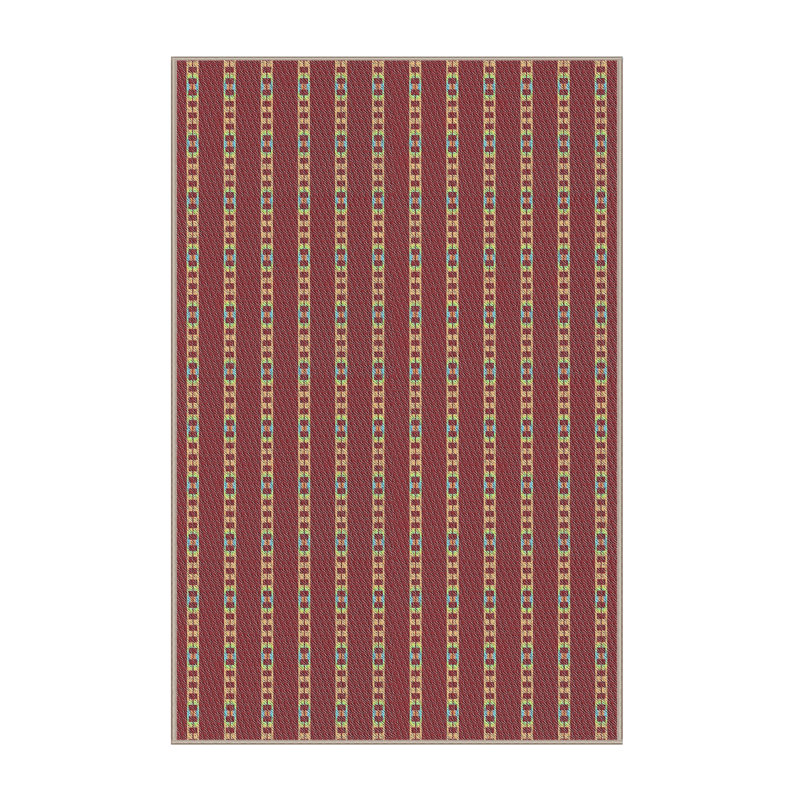 Tapis brun tissé à la machine, Rectangle de 7 pi x 9 pi