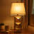 Mell Metal Table Lamp with X Shape Design and Mirror Front,Multicolor