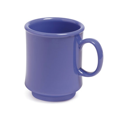 GET Stackable Plastic Coffee Mug, 8 Ounce, (Set of 12)
