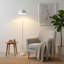 Lampe sur pied industrielle avec abat-jour industriel en métal pastel-247777291
