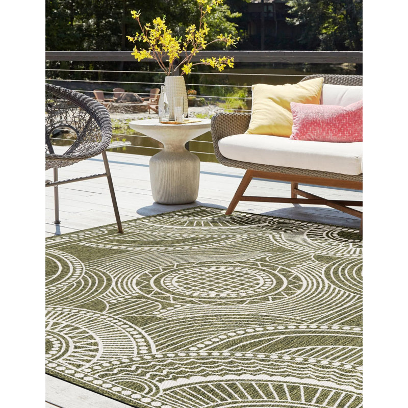 Tapis vert Aucun, Rond 6 pi 1 po