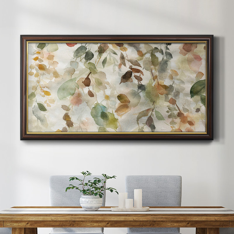Cascade d'automne, reproduction de photo sur toile, H 25 po x l 45 po x P 2,5 po
