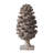 Hazel Pine Cone Accent Decor, 14 Inch Sculpture Polyresin, Gray 