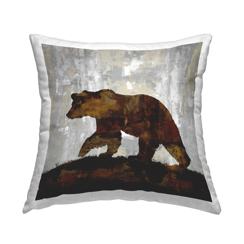 Coussin Rustic Brown, Ours 2