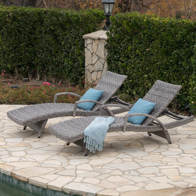 Hershman Outdoor Chaise Lounge Set