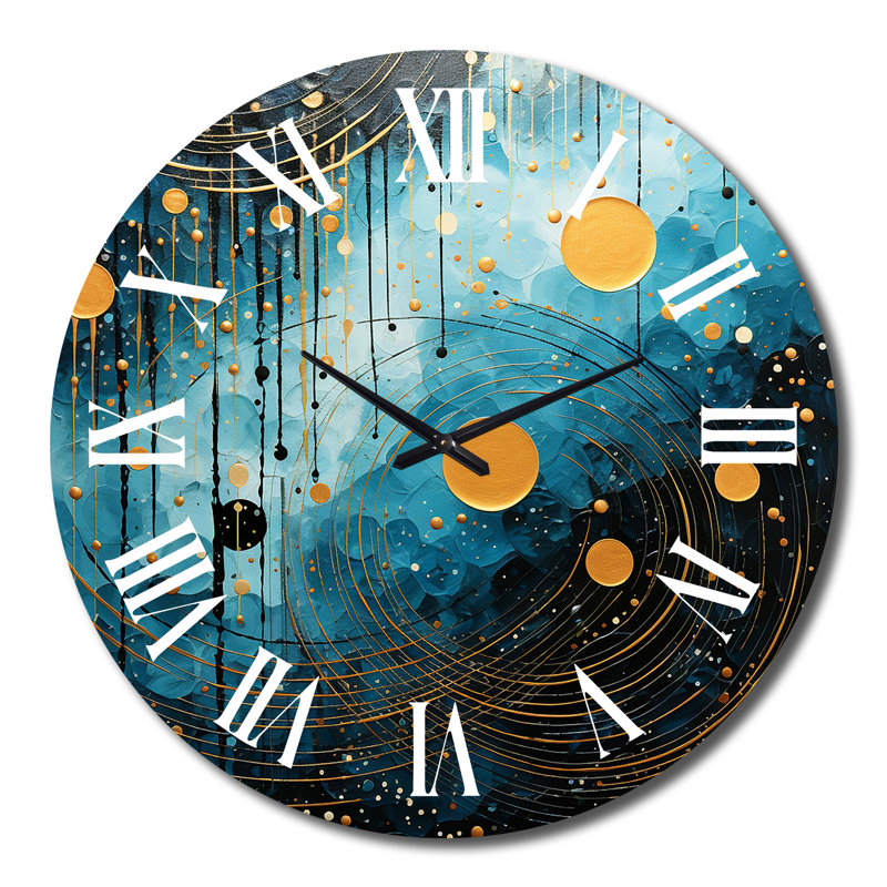 Horloge murale Blue Minimalisme, Très grand