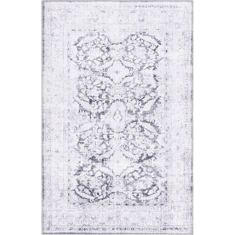 Tapis traditionnel Mauri couleur de pierre, Rectangle 3 pi 6 po x 5 pi 6 po