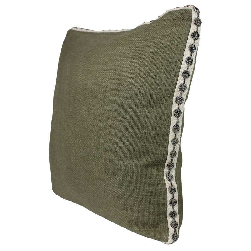 Coussin en coton, Vert
