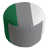 Argent / vert / blanc