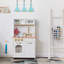 Little Chef Boston Wooden Play Kitchen, White/Gold