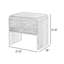Table de bout Maria, 2 tiroirs, bords de cascade brun noyer-118445191